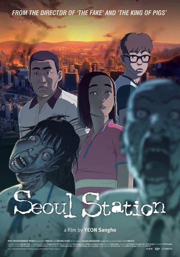 SEOUL STATION (2016)Genre: Animation, Action, Horror- Several groups of people try to survive a zombie pandemic that unleashes itself in downtown Seoul.8/10