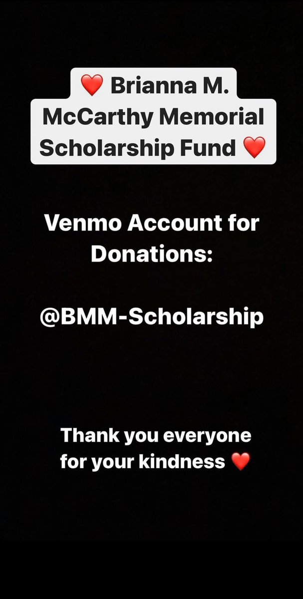 Ms. McCarthy will truly be missed by all. Please donate if you are able to! This scholarship will be awarded to an MHS Senior 💙.