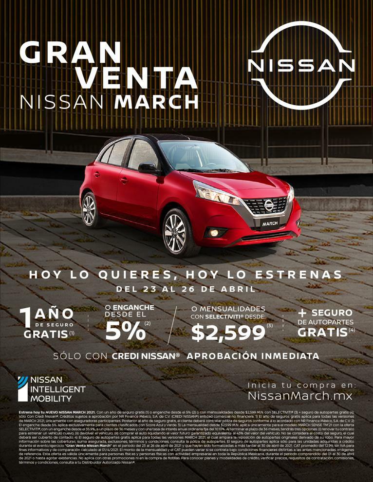 memo_vidl's tweet photo. No te quedes sin estrenar este mes de ABRIL 2021  #NissanMarch. 

Requisitos minimos. 

▶ INE
▶ COMPROBANTE DE DOMICILIO
▶ COMPROBANTES DE INGRESOS* 

* SI NO TIENES COMPROBANTES DE INGRESOS TENEMOS OPCIONES PARA TI. 
*SE CONSULTA BURÓ DE CREDITO. 

ENVIME UN MENSAJE Y CON G… https://t.co/FqbPgcDZ0a