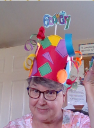 SZacepilo's tweet photo. What better way to end the day than with a Virtual Math Vocabulary Headband Parade! These Germantown teachers are leading the way! Big thanks to OUR wonderful art teachers for making these with our GES students! @AACPS_PK5Math @AACountySchools @GermantownES @TitleIAACPS https://t.co/1avpFO56Np