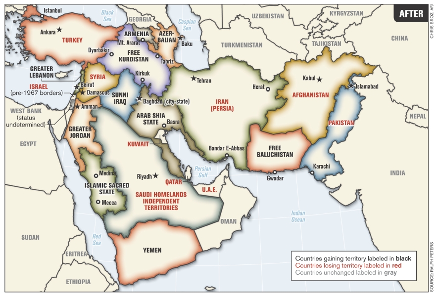 Some American neocons (like US Army officer Ralph Peters, who drew this map) fantasize about carving up West/South Asia on ethnosectarian lines, making an independent BalochistanAs Pakistan grows closer to China, Balochi separatists are launching more attacks on infrastructure