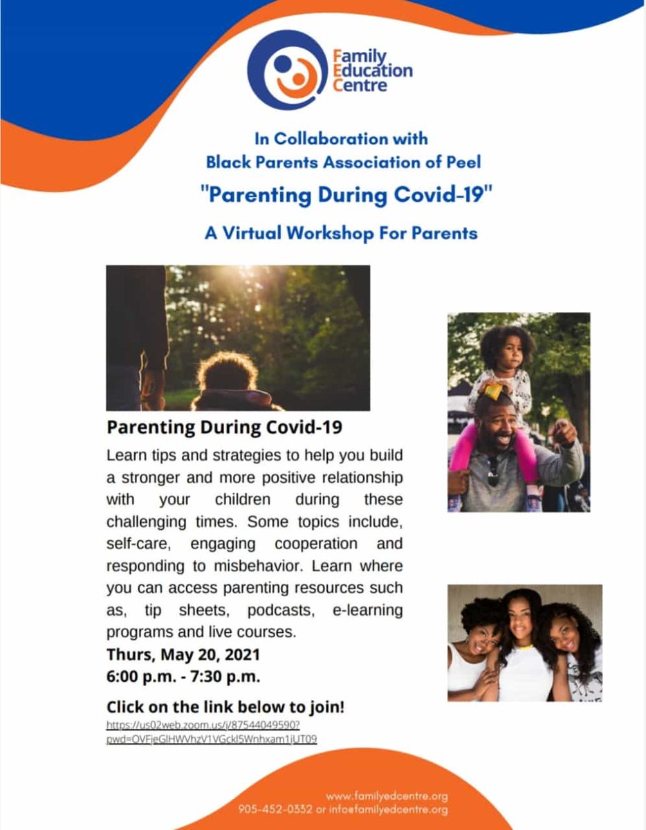 TheBPAPeel's tweet image. Please join us on May 20th! A FUBU Peer Facilitated Iniative 😉

#ParentingDuringCovid
#StayingSaneDuringAPandemic
#ParentingWhileBlack #BlackParentsUnite
