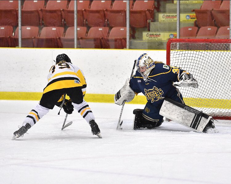 Shmabey32's tweet photo. I recently concluded my final year of minor hockey and I’d like to thank my coaches, teammates, organizations, and most importantly my family who have contributed to my success over these past 13 years. I’m eternally grateful and can’t wait to start my next chapter at TWU 💙💛🏒 https://t.co/9lpZK2XqR9