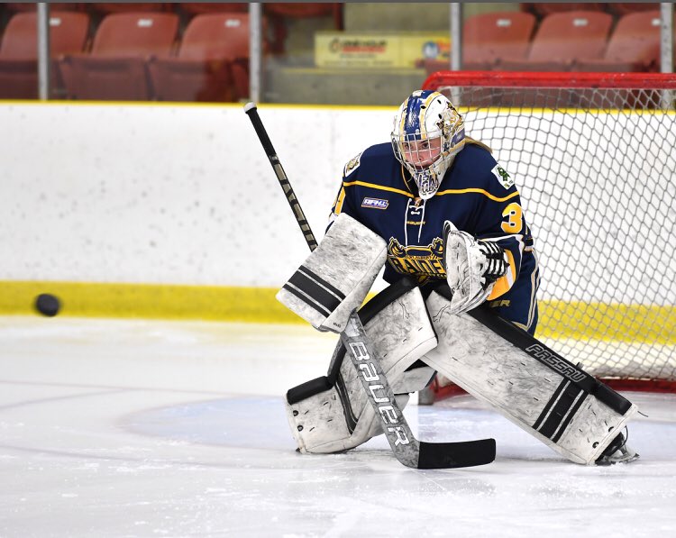 Shmabey32's tweet photo. I recently concluded my final year of minor hockey and I’d like to thank my coaches, teammates, organizations, and most importantly my family who have contributed to my success over these past 13 years. I’m eternally grateful and can’t wait to start my next chapter at TWU 💙💛🏒 https://t.co/9lpZK2XqR9