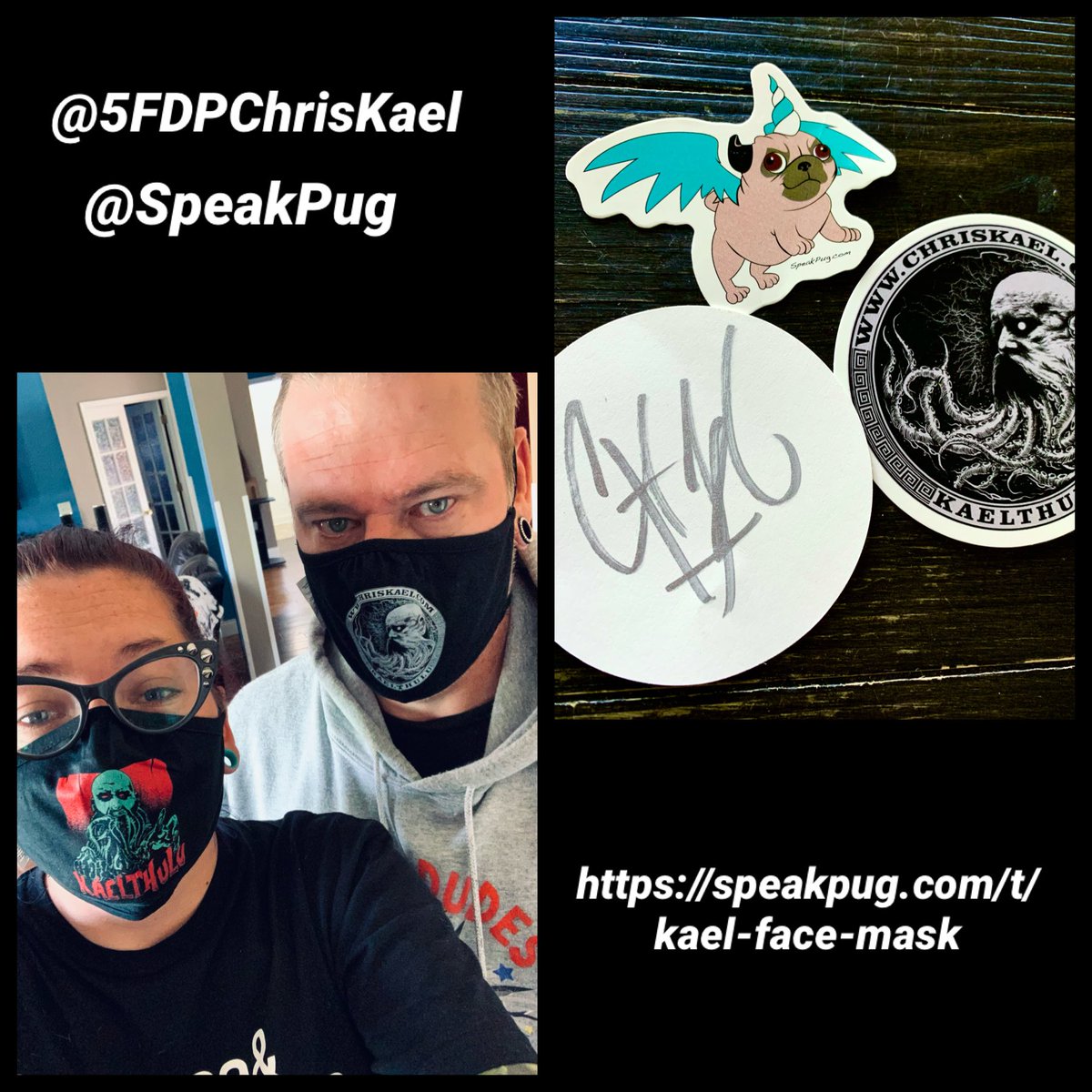 Go grab your #kaelthulu masks at @SpeakPug @5FDPChrisKael #shityesson
