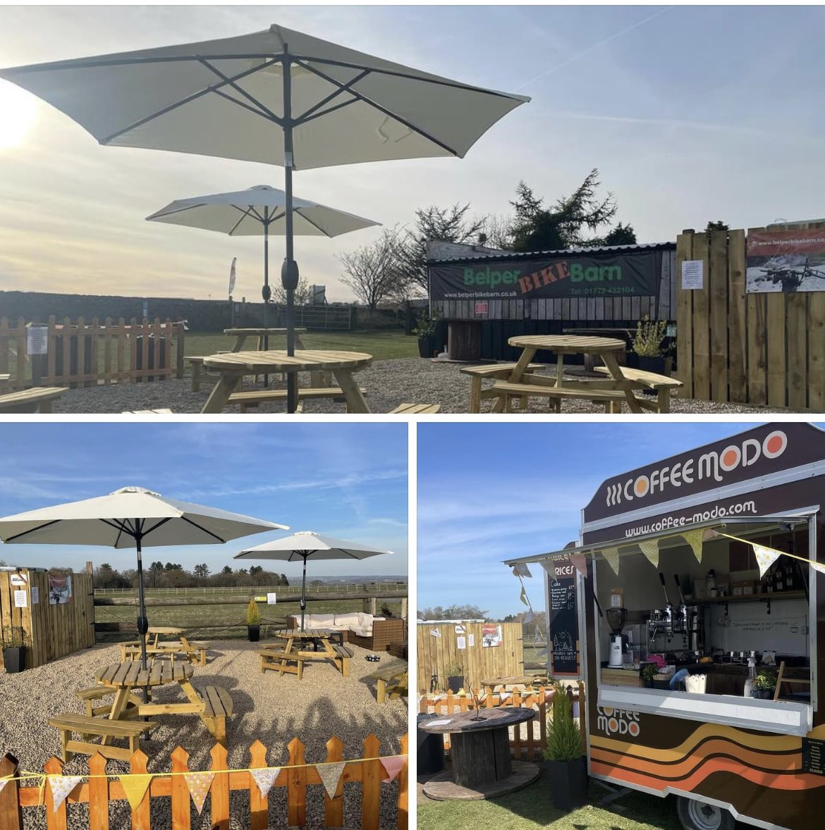 Hope the weather is as kind in the morning, a beautiful day! Hope to see you tomorrow for the opening of our coffee hut folks 😁