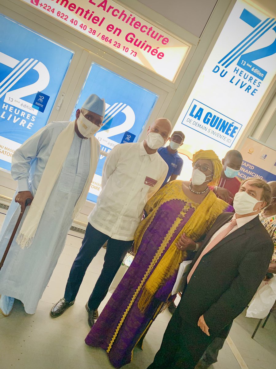 C’est parti pour la 13ème édition des #72HeuresduLivre (23 au 25 avril 2021) à Conakry. Un événement international pour valoriser et promouvoir le #Livre et les #IndustriesCulturelles. Bravo à <a href="/sansyk/">KABA DIAKITE Sansy</a> à <a href="/lharmattanGN/">L’harmattan Guinée</a> et au Ministère de la Culture. #CultureGuinéenne