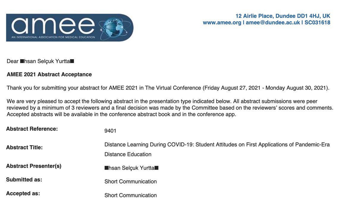 First abstract accepted! As a student, I am delighted to see our efforts are worth it! See you there! <a href="/emsa_europe/">EMSA</a>  <a href="/AMEE_Online/">AMEE Online</a>
