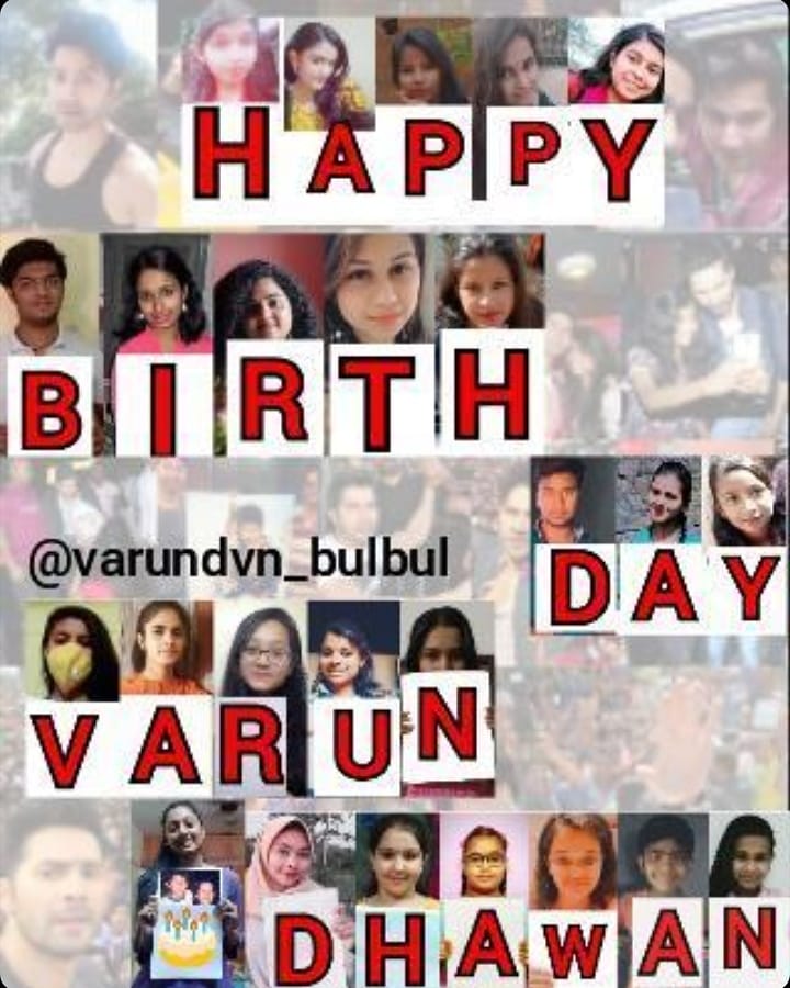 Happy Birthday my king varun Dhawan sir  