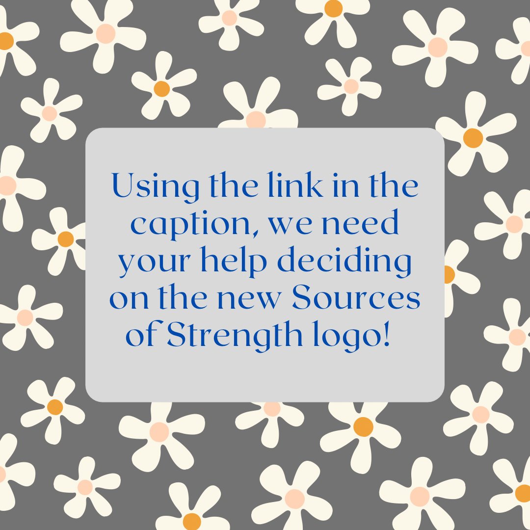 This week, we are voting on the Sources of Strength logo! Keep in mind this logo will be used all over the school so we need your vote! Students we need you! VOTE HERE: ow.ly/mITk50EwoOW