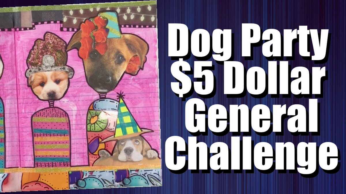 $5 Magazine Collage Art Dollar General Challenge - Dog Party

loom.ly/4tVmOAw

Today we are going to make the most wicked cute magazine collage art journal page EVER! Join our puppy and his friends for a dog birthday party!