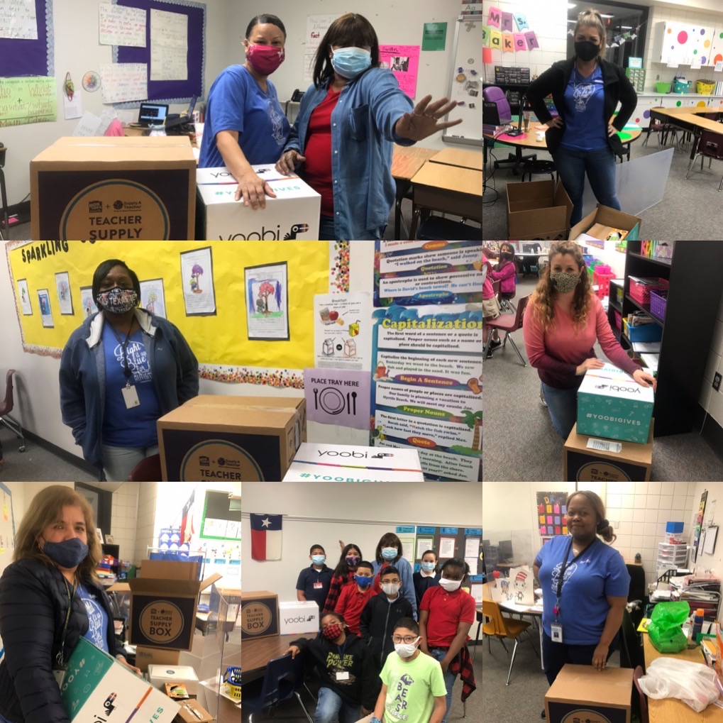 Some teachers <a href="/BenekeBears/">Beneke Elementary</a>  received school supply from <a href="/KidsInNeed/">Kids In Need Foundation</a>  <a href="/SpringISD/">Spring ISD</a>