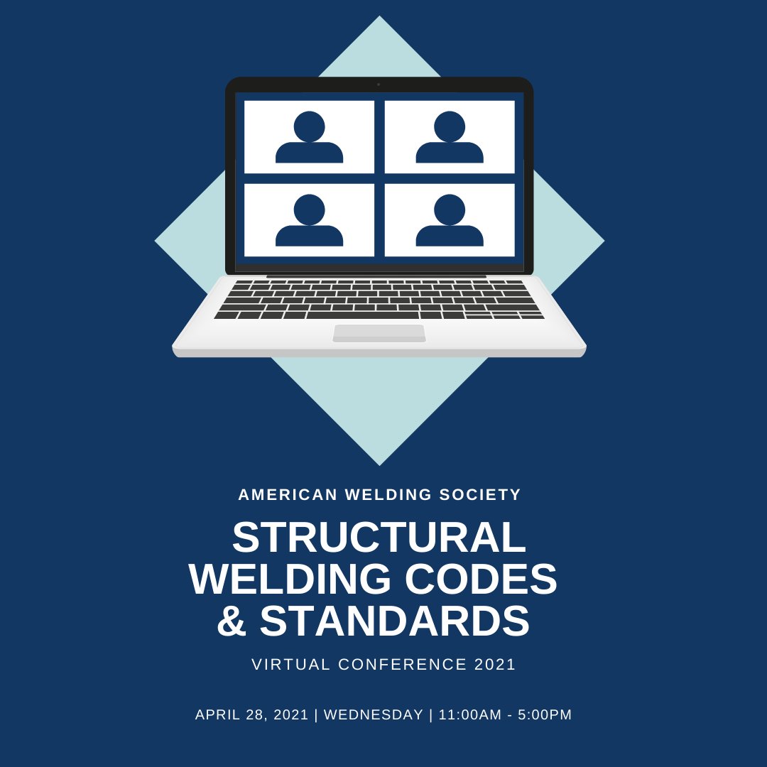 Join us for the Structural Codes &amp; Standards Virtual Conference to participate in panel discussions with some of the most knowledgeable fabricators in the industry. 
⁠ 
➡ aws.org/scsvc21tw
 
🔹⁠ 
⁠ #americanweldingsociety #weldingisAWSome #welding #welder #conference