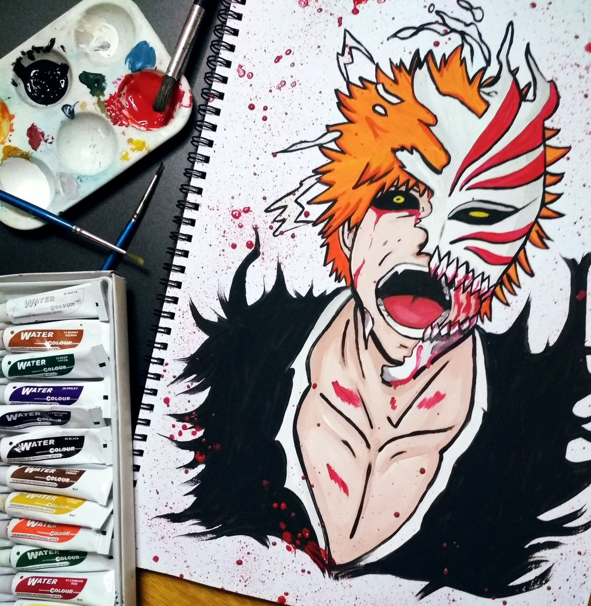 Speed Drawing Manga - Ichigo Kurosaki of Bleach 