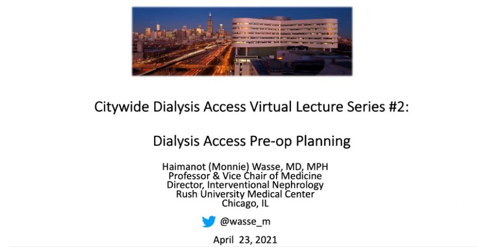 Ana C. Ricardo (@anacaricardo) on Twitter photo The Citywide Dialysis Access Lecture Series #2 today was a total success!
Thank you do much Dr. Monnie Wasse <a href="/wasse_m/">Monnie Wasse, MD, MPH</a> for the great teaching!
Thanks to all who attended! <a href="/UICNeph/">UIC Nephrology</a> <a href="/NephRodby/">Roger Rodby</a> <a href="/SusanQuaggin/">Susan Quaggin</a> <a href="/JochenReiser/">Jochen Reiser MD PhD</a> stay tuned for lecture #3 The Citywide Dialysis Access Lecture Series #2 today was a total success!
Thank you do much Dr. Monnie Wasse <a href="/wasse_m/">Monnie Wasse, MD, MPH</a> for the great teaching!
Thanks to all who attended! <a href="/UICNeph/">UIC Nephrology</a> <a href="/NephRodby/">Roger Rodby</a> <a href="/SusanQuaggin/">Susan Quaggin</a> <a href="/JochenReiser/">Jochen Reiser MD PhD</a> stay tuned for lecture #3