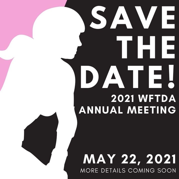 The countdown is on! Our Annual Meeting is in one month, stay tuned for more info. 👀

📸: Background is silhouette of a skater on pink &amp; black background. Text over black section of the background:
Save the date! 2021 WFTDA Annual Meeting
MAY 22, 2021 
More Details Coming Soon