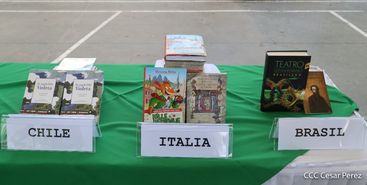 el19digital's tweet photo. #Nicaragua 

En ocasión del Día Internacional del Libro, hoy  23 de abril, Nicaragua recibió un importante donativo de libros, donados por embajadas de países hermanos. https://t.co/cC6ANX2L45