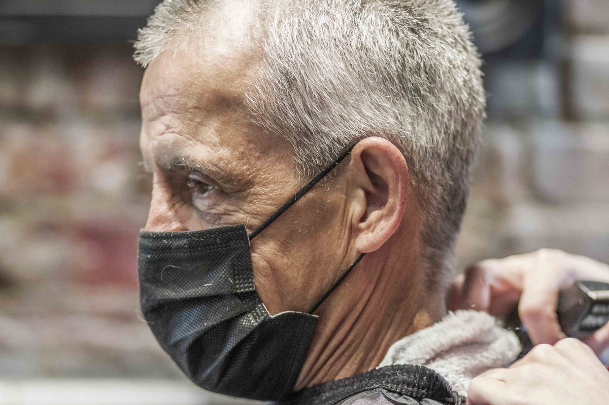 Lyall came in looking to take a break from his flowing hair. He’s been growing it out for 8 months and figured it’s been long enough and it’s time to make drastic change. 
#2paychequesaway #dtes #yvr #vancouver #giveback #chnagethestigma #barber #shave #haircut