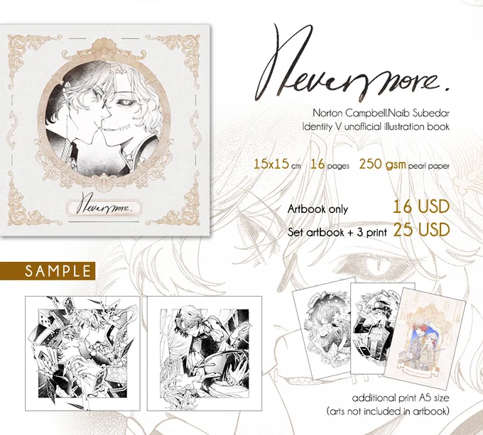 [PRE-ORDER] NortonNaib illustration book
(check reply for more samples)

>>> https://t.co/yzAIWo86Ui <<<

⭐️Pre-order available until 7th May
⭐️Orders will be shipped about 2 weeks after pre-order period ends. 