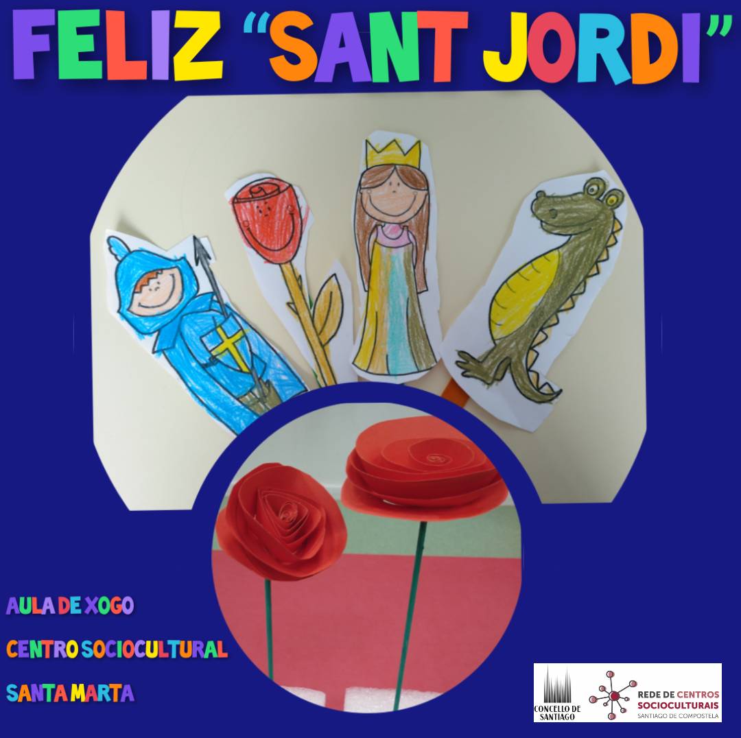 RedeCSCSantiago's tweet photo. Feliz dia do libro #SanJordi #auladexogo #StaMarta #CsCompostela https://t.co/RmZu6QGIRf