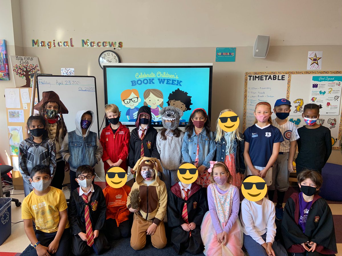 BISCLPYear3's tweet photo. The #MagicalMacaws have had a fantastic Book Week!! Some fantastic costumes for the final day of celebrations 📚📖 https://t.co/vrQjVaOpZc
