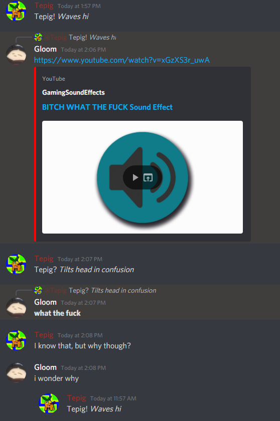 Here's the entire conversation I had with them on Discord.(Note: that I have not edit them, minus cropping them a bit to show the conversation and nothing on the server or server details this beef took part in.)