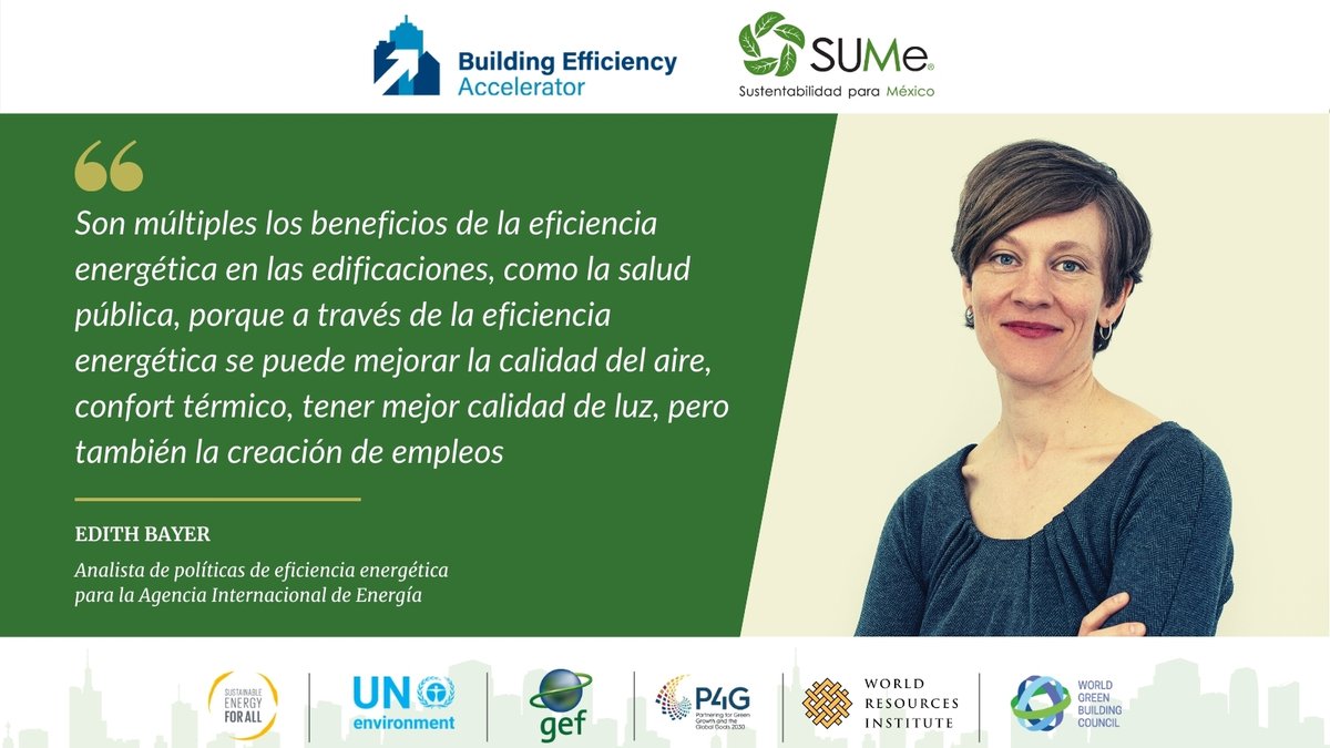 SUME_Mexico's tweet photo. En el marco del #DiaDeLaTierra , la #eficienciaenergetica  toma una relevancia como nunca antes. Dos especialistas de la @IEA dialogan sobre la importancia del PACC-BEA, implementado por SUMe en #Campeche y #Yucatán. Te invitamos a leer la entrevista: https://t.co/PzDtmYPX6A https://t.co/9afmh2JjWk