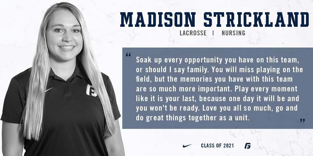 GFUAthletics's tweet photo. 🥍 @GFUlax Class of 2021 🎓
#BruinsStandTall | #ReadyFearlessStrong https://t.co/fIfXwmHnq1