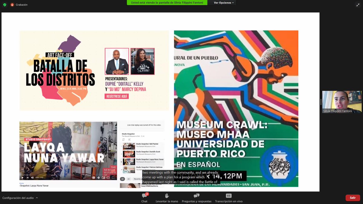 peinadormarta's tweet photo. #PaperSession Pandemic Design. From Nada to Gaga: . Case study 1. Steven Hyland & @silviaff20 @NewarkMuseumArt
- Build stronger ties with the community
- Sumarising challenges of the new way of working & engaging audiences @museweb #MW21 https://t.co/OPxrCjIEyy