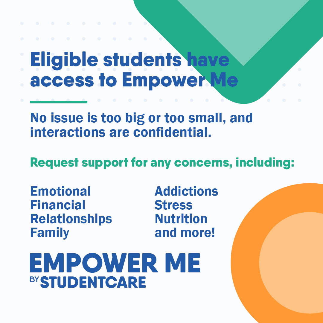 MSAmohawk's tweet photo. Whatever you may be dealing with during these challenging times, Empower Me can help. Students can talk to a trained counsellor about stress, anxiety, and more. Learn more at https://t.co/ObDhFbzTgx or call 1-833-628-5589 from anywhere in Canada or the US 24/7.
#LeanOnWe https://t.co/FxOdUjbJZL