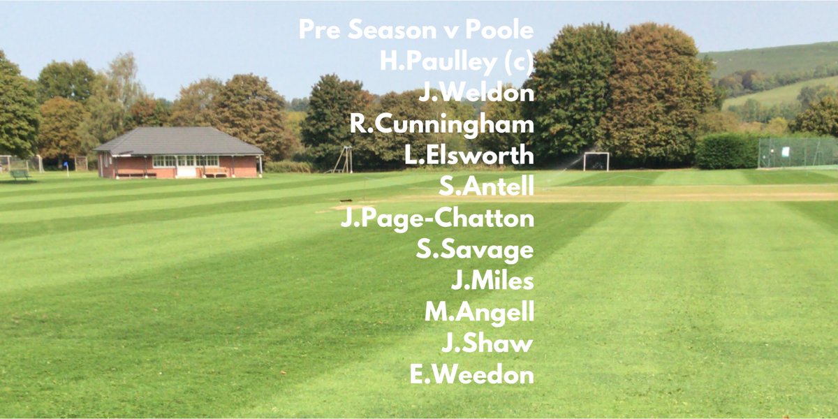 Team news ahead of our first game of the season at home v <a href="/pooletowncc/">Poole Town Cricket Club</a>