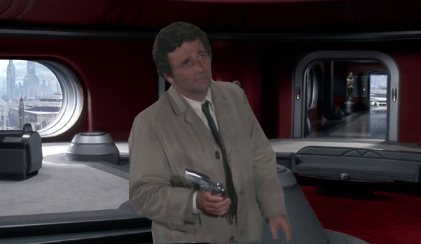 "A blaster? Oh no sir, I don't carry a blaster around at all. I'll be honest, I don't like 'em. Too uncivilized."