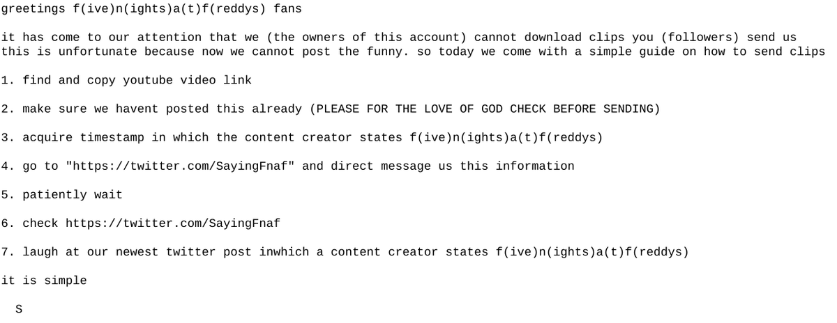 Content Creators saying "Five Nights at Freddy's" tweet media