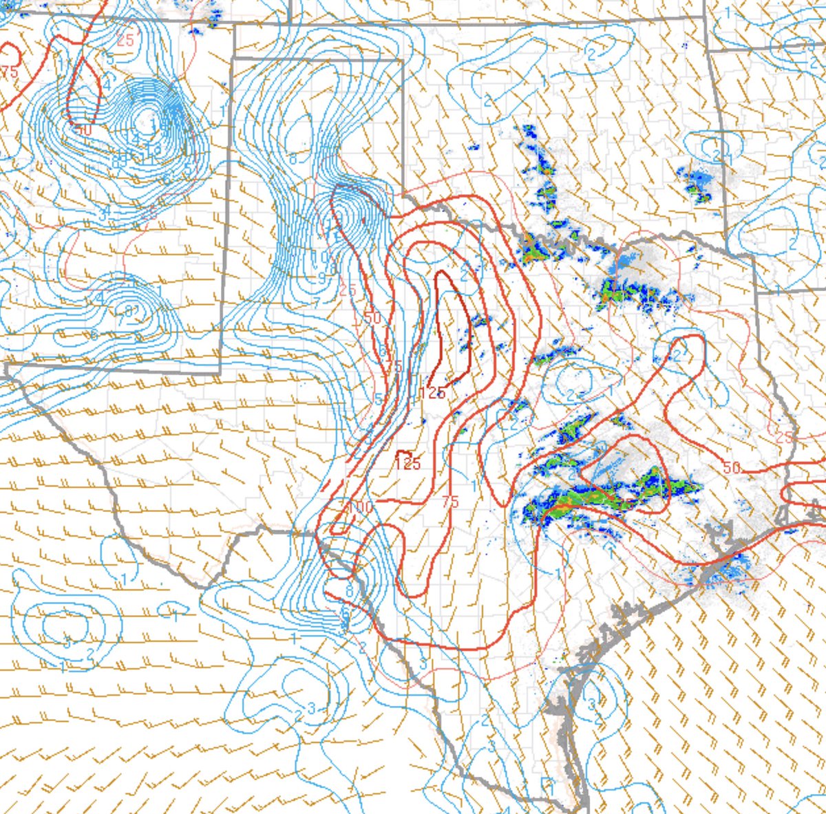 Up just south of the Red River today looking for a little fun this afternoon. Full on chimichanga and Funyuns and ready for go time.  #txwx  #okwx
