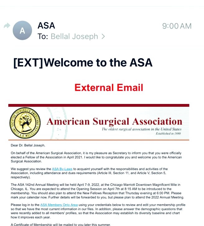 Topknife's tweet photo. Almost don’t believe it. What an honor to become a Fellow @AmerSurg #AmericanSurgicalAssociation most thanks to all who supported with nothing to gain. 

#DontStopDreaming #TwitterOfficial #NoPassword https://t.co/6Nv39mZqSp