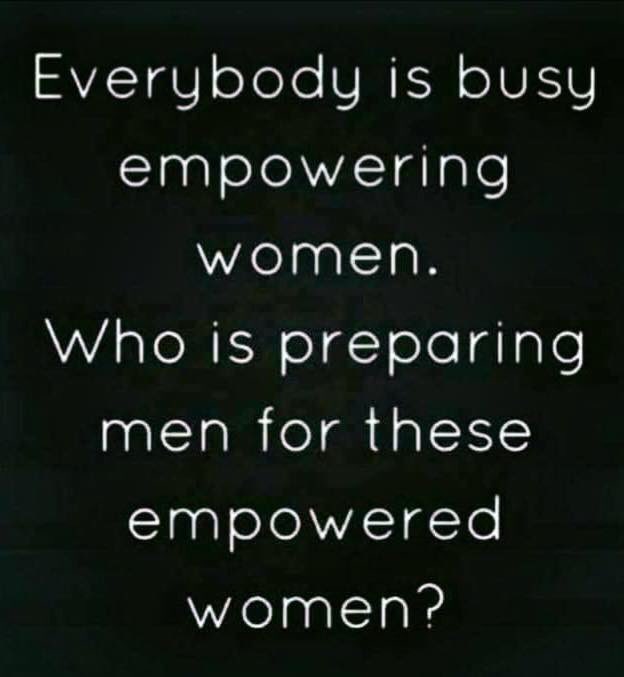 LolaFlash's tweet photo. Many more empowered women nowadays and many more men winging it maybe ? https://t.co/zZyInM6kbC