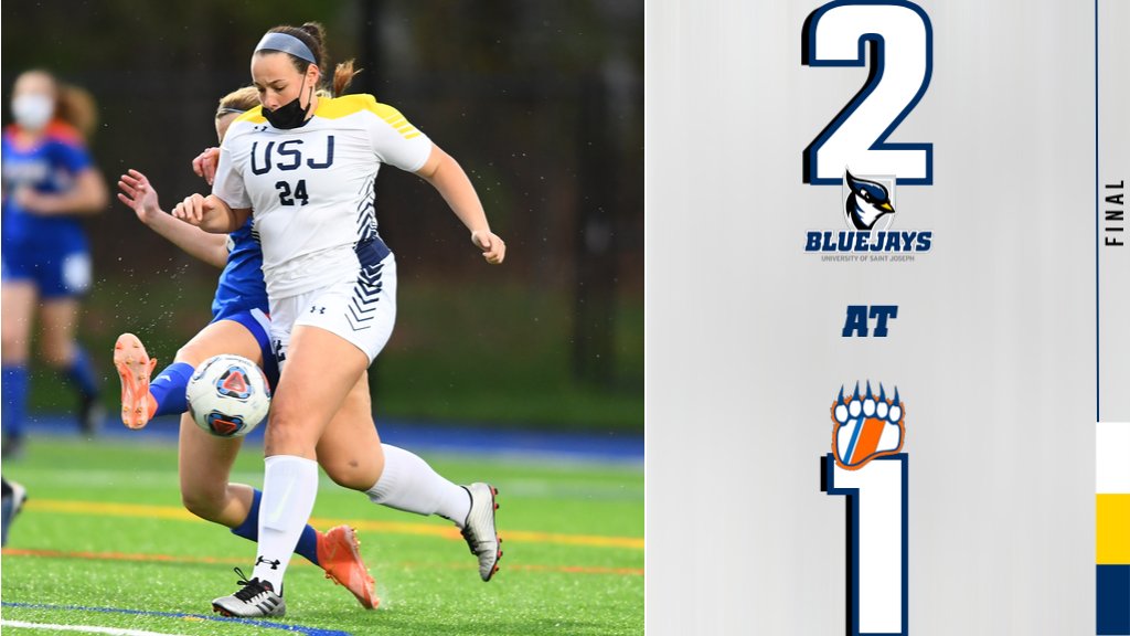 Women’s ⚽️ got its revenge and came from behind with two late goals in the second half to defeat the @CoastGuardBears Friday evening on the road. Marissa Fortuna tied it and then Marisa Brough potted the game-winner to lift the Blue Jays to victory! #FearTheFlock #GoBlueJays 🔵🐦