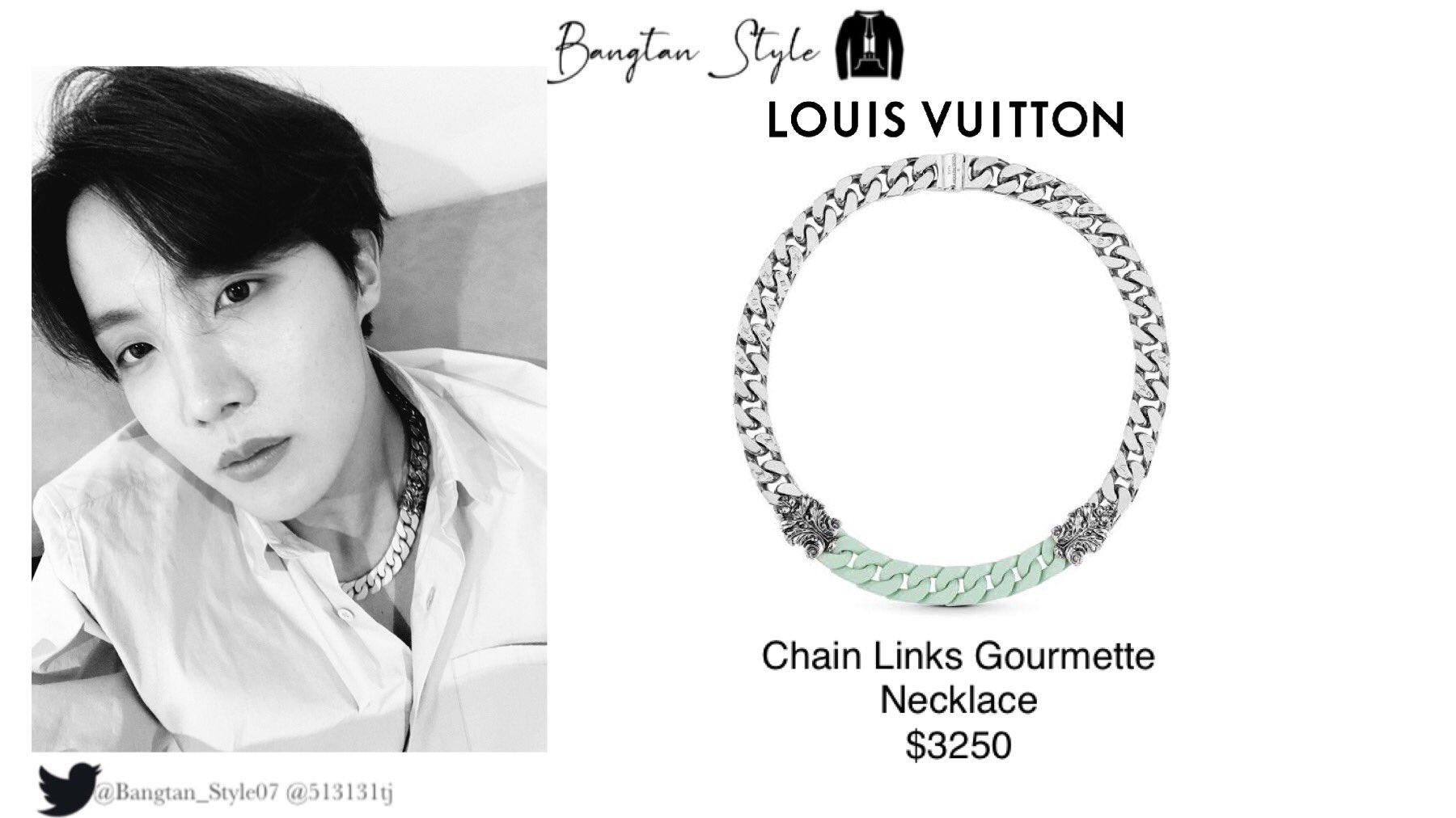 Bangtan Style⁷ (slow) on X: Twitter Post 210424 Hobi wears LOUIS