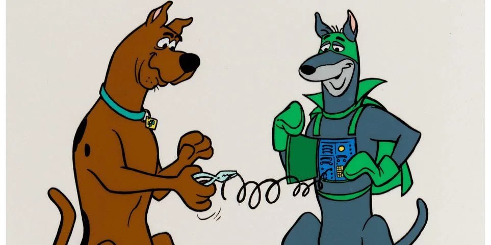 Then came and interesting concept of The Scooby Doo Show in 1976 which saw Scoob team up with another popular dog at the time Dynomutt