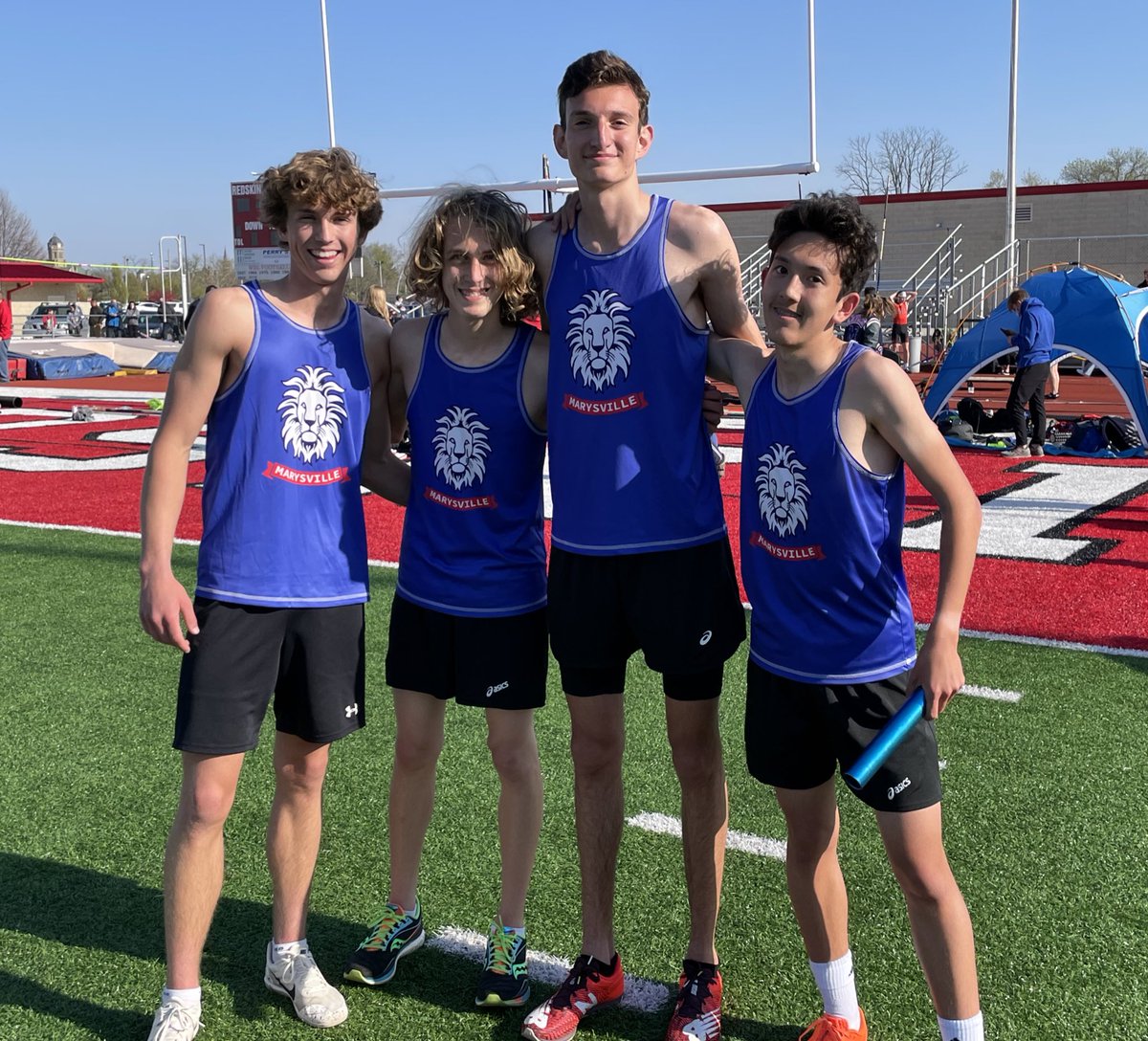 School Record Alert!!! Boys 4x1600 run 19:18.01 to crush to previous record of 19:35 (2013). #PTBM