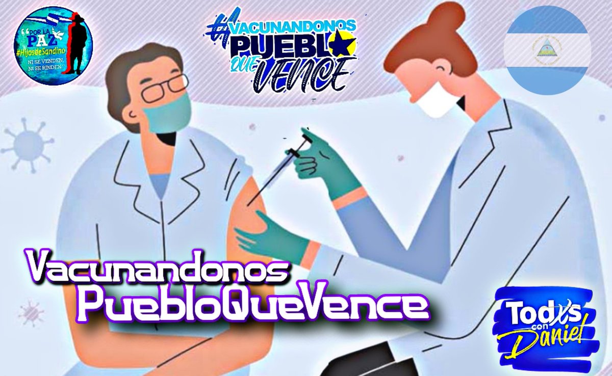 #23Abril #Nicaragua Vamos todos llevando a nuestros adultos mayores ala jornada de vacunacion voluntaria contra la covid-19,cuidemos nuestra familia, La Salud es prioridad,Salud es Vida <a href="/Elatabal1979/">El Atabal</a> #VacunandonosPuebloQueVence #LaPazEsElCaminoDaniel2021