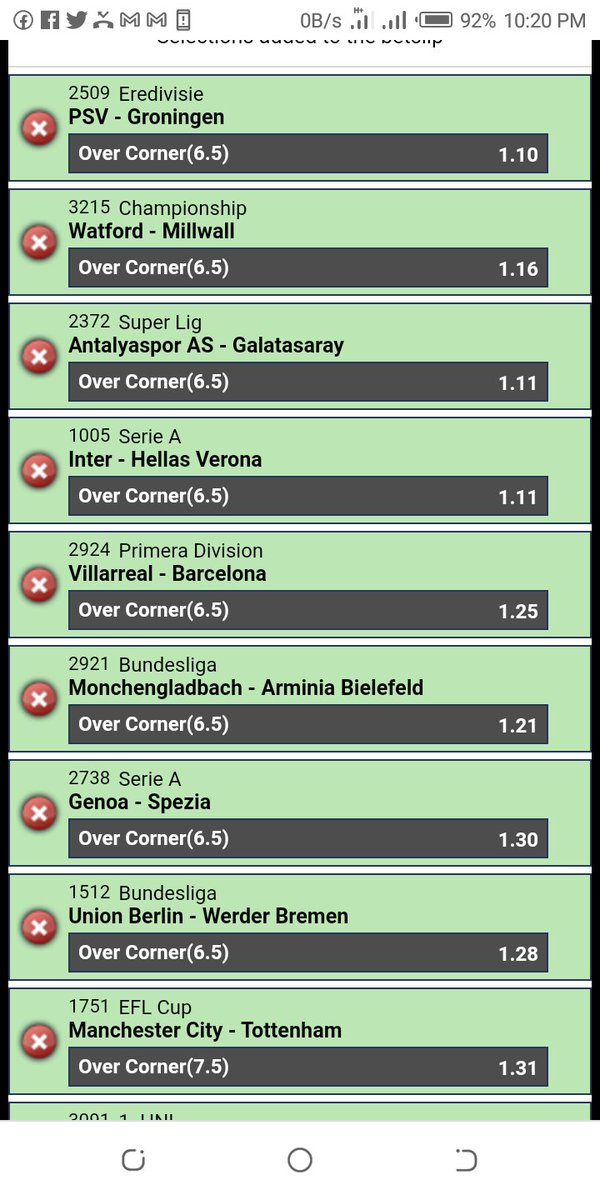 Spenzy99's tweet image. Weekend Corner Accc
600+ odds

Bet9ja code: 3CNTRFH