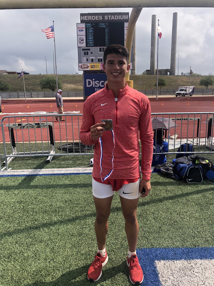 Eric Quilantan takes Third Place in the long jump at the Region IV 6A Meet!!    CSND!!!