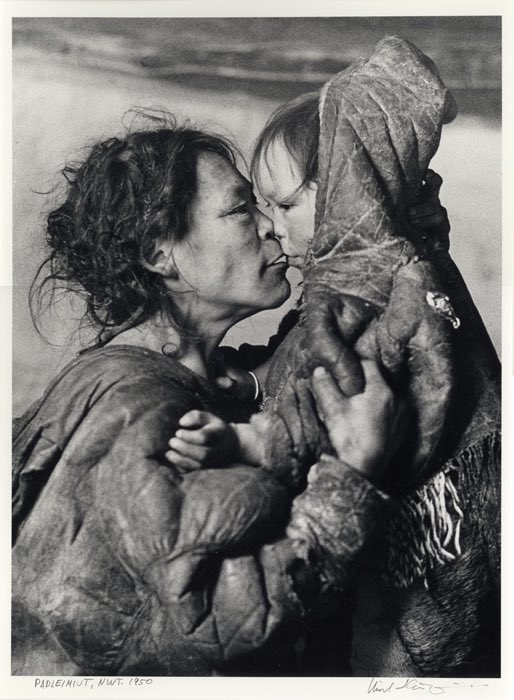 Inuit Kiss, mother and daughter. Canadian Arctic, 1949 Richard Harrington