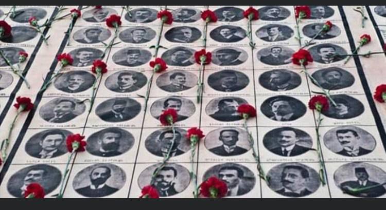 isimsizhareket's tweet photo. 106 yıl önce gözaltına alındıktan sonra kaybedilen Ermeni aydınlarımızı unuttuğumuzu zannedenler; 
Yanıldınız unutmadık, hatırlatıyoruz!
İnsanlığa karşı işlenmiş suçlar, insanlık varoldukça
unutulmayacaktır.

մենք չենք մոռացել
menk’ ch’enk’ morrats’el

#CumartesiAnneleri839Hafta https://t.co/UmXwDXckxl