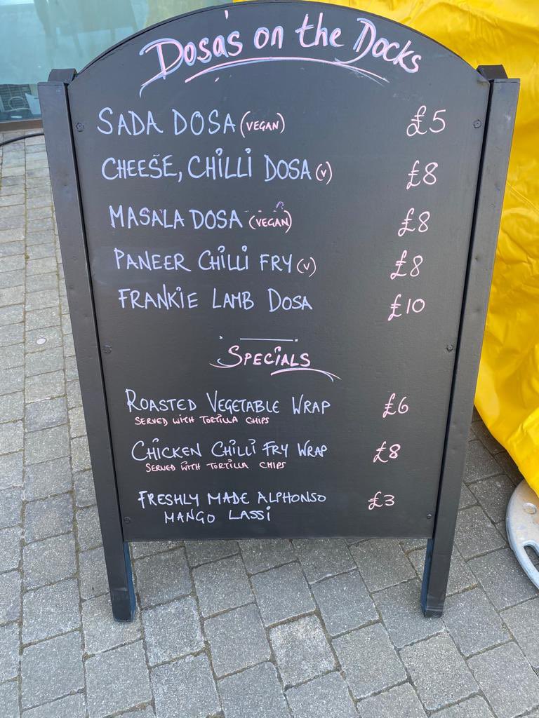 Folks, if you are anywhere near #RoyalAlbertWharf on Saturday, 24 April from 12-7pm, we’re setting out our stall again, selling the #dosas made famous @CafeSpiceNamast This time we should have enough for everybody. Have fun #dosasonthedocks #Docklands