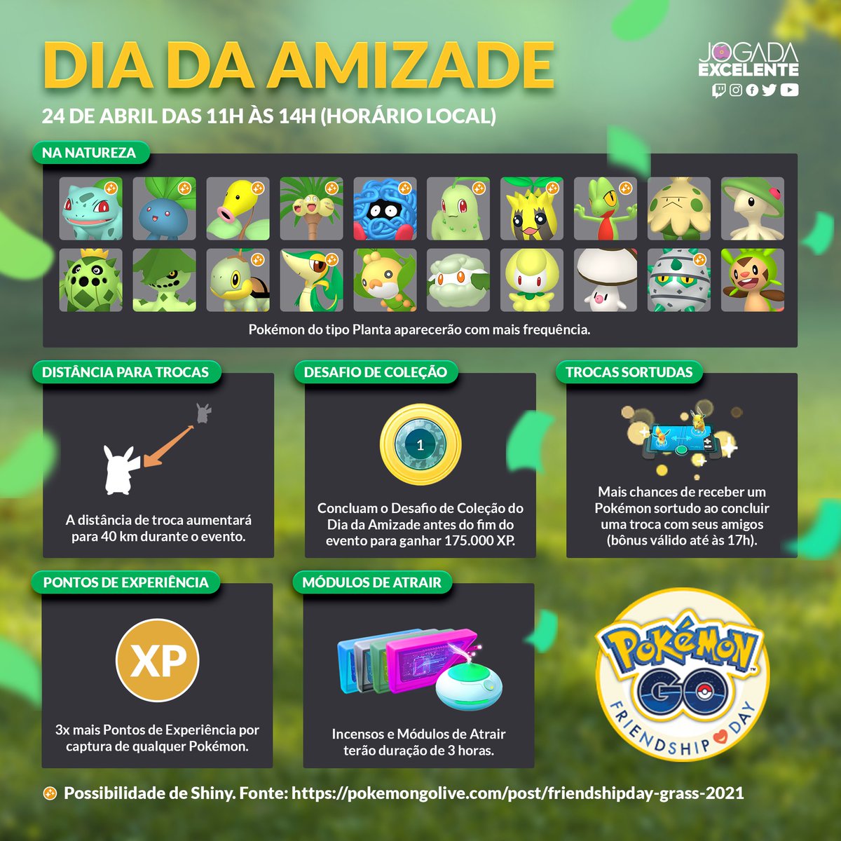 Jogada Excelente on X: Confira os detalhes do novo evento Dia de