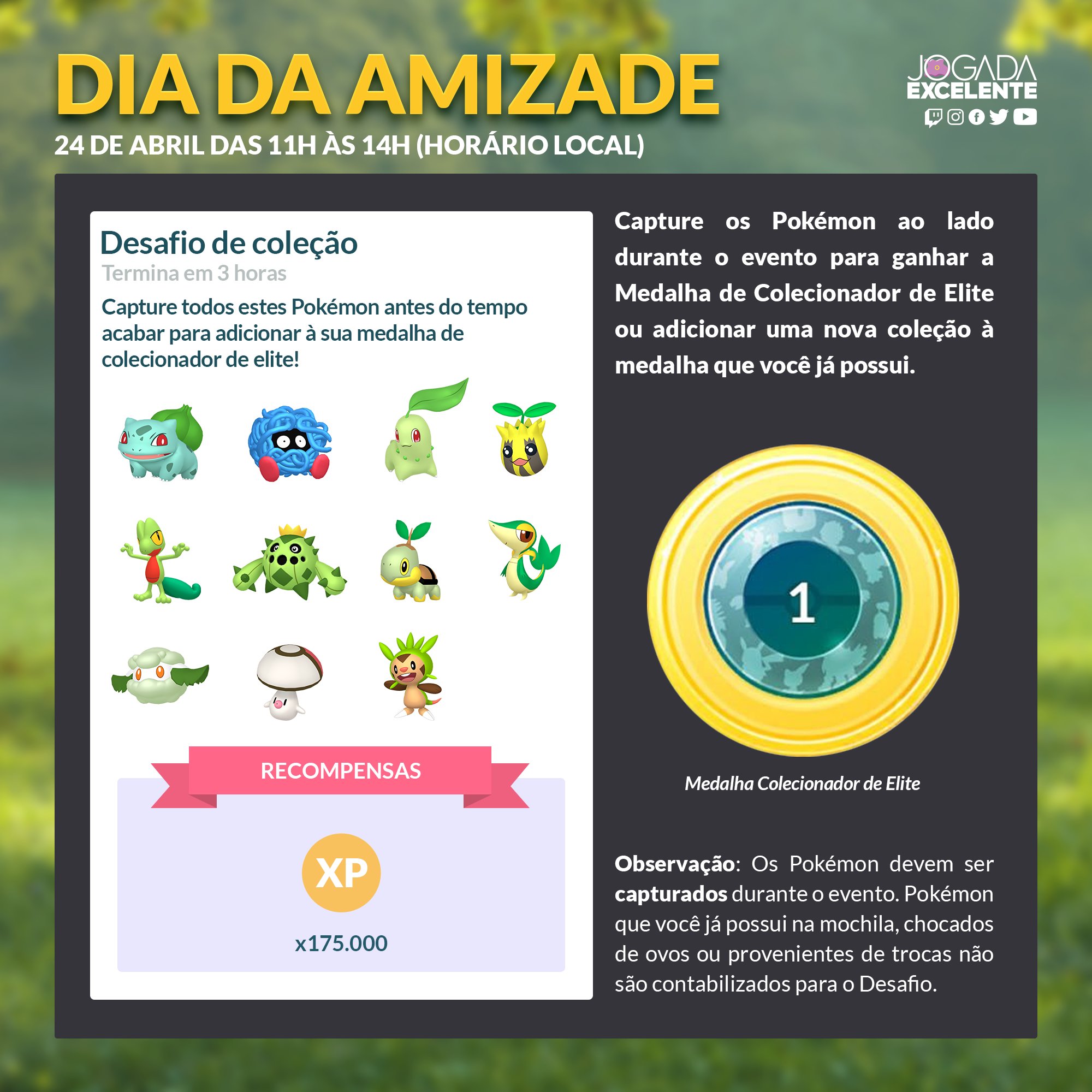 Jogada Excelente on X: Confira os detalhes do novo evento Dia de