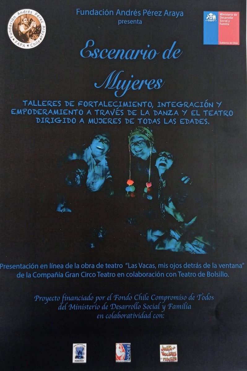 La Casa de la Mujer de Huamachuco, junto a la Fundación Andrés Pérez Araya, te invita a ver la obra  "Las Vacas, mis ojos detrás de la ventana". Domingo 25 de Abril, a las 18:00 hrs. ¿Cómo ser parte? Envía tu nombre y mail al correo fundacionandresperezaraya@gmail.com
