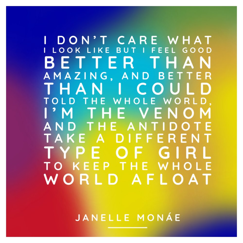 Yookte's tweet image. Janelle Monáe #QuoteofTheday #Inspiration #Selflove  bit.ly/2ZKvUpy